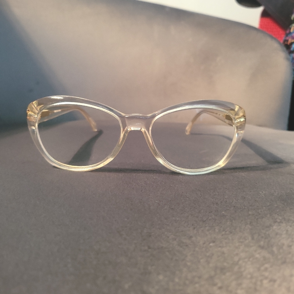 Trussardi Clear Lucite Vintage Eyeglasses Glasses Frames Sunglasses